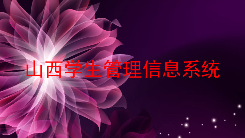 山西学生管理信息系统