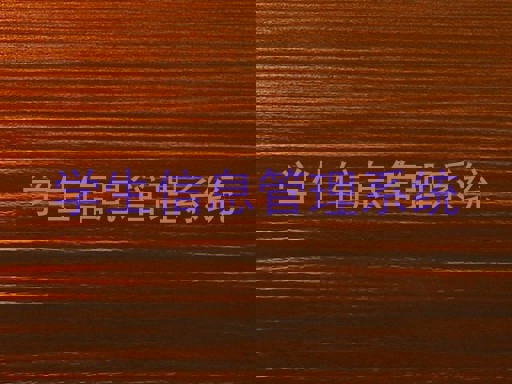 学生信息管理系统