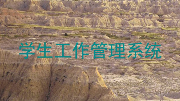 学生工作管理系统