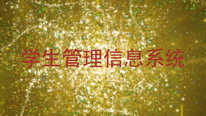 学生管理信息系统