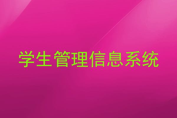 学生管理信息系统