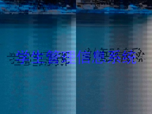 学生管理信息系统