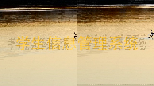 学生信息管理系统