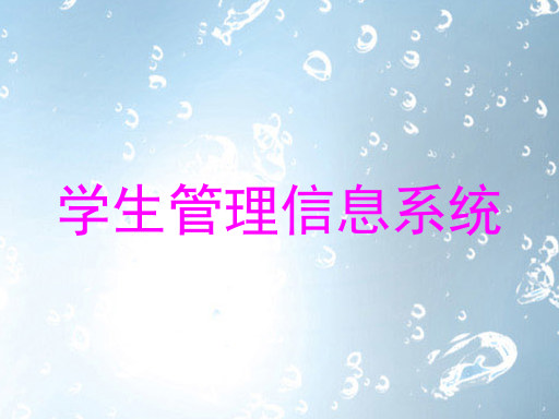 学生管理信息系统