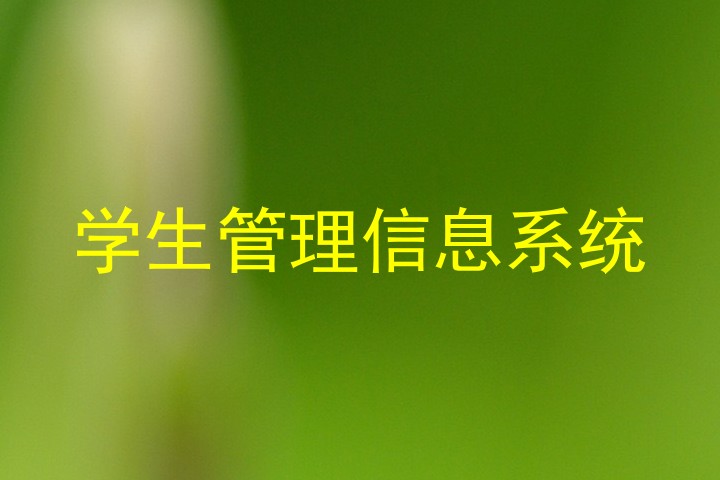 学生管理信息系统