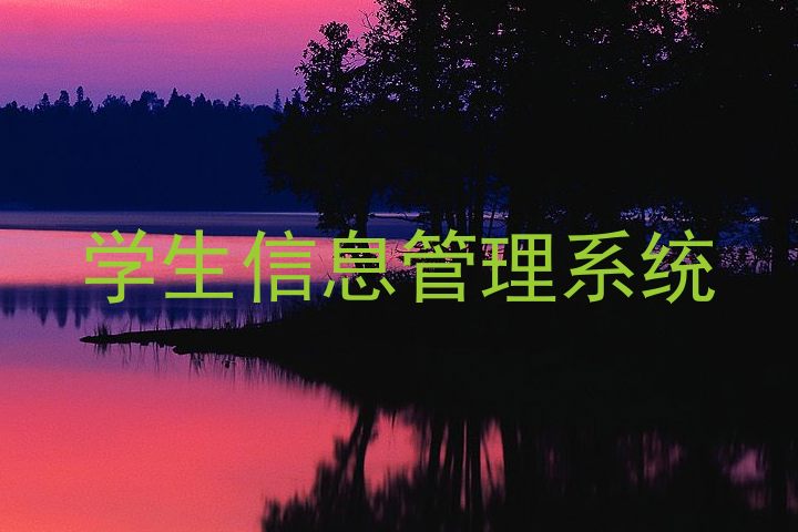 学生信息管理系统
