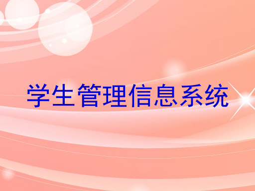 学生管理信息系统
