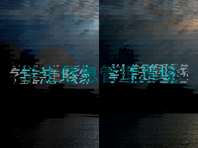 学生信息管理系统