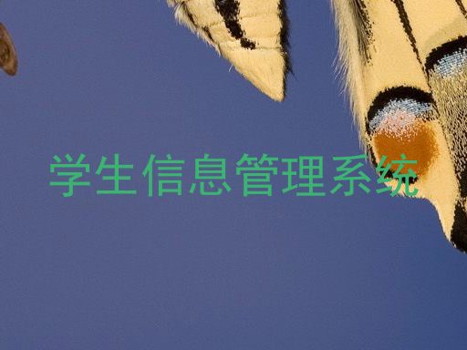 学生信息管理系统
