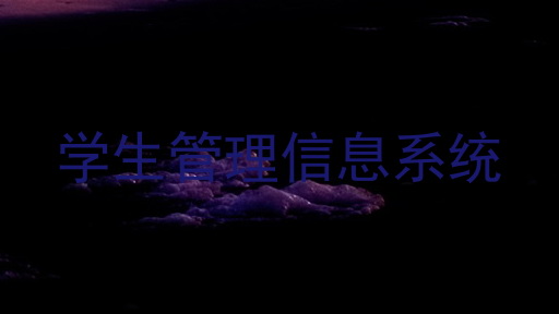 学生管理信息系统