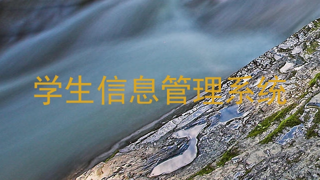 学生信息管理系统