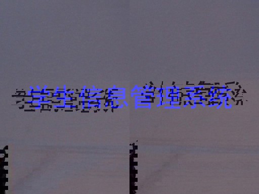 学生信息管理系统