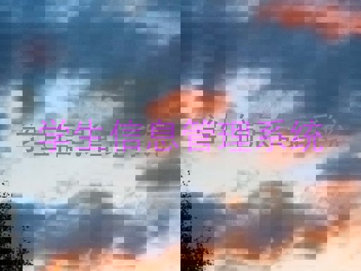 学生信息管理系统