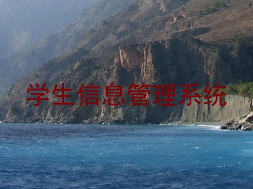 学生信息管理系统