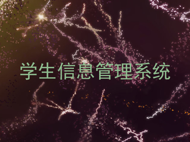 学生信息管理系统