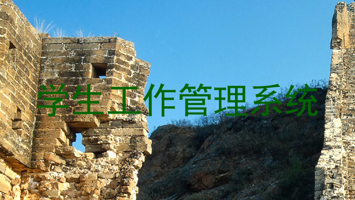 学生工作管理系统