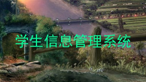 学生信息管理系统