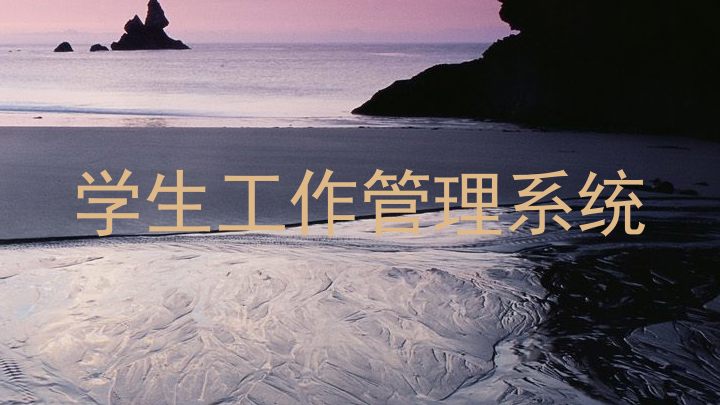 学生工作管理系统
