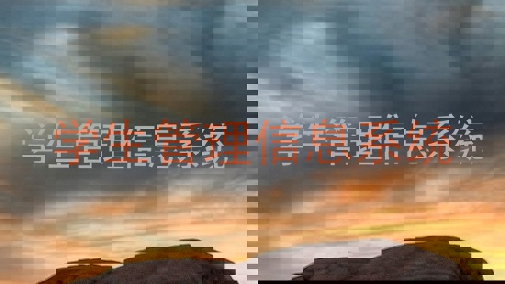 学生管理信息系统