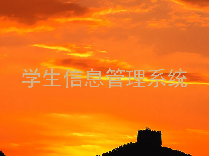 学生信息管理系统