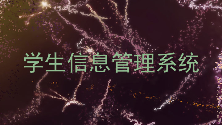学生信息管理系统
