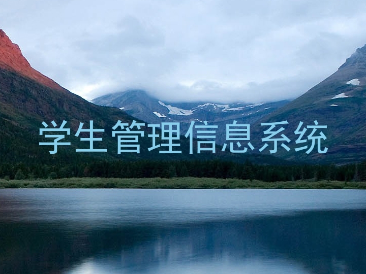 学生管理信息系统