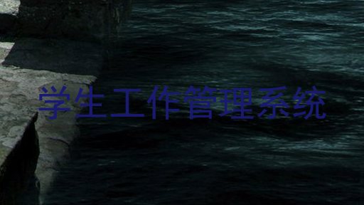 学生工作管理系统