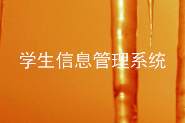 学生信息管理系统