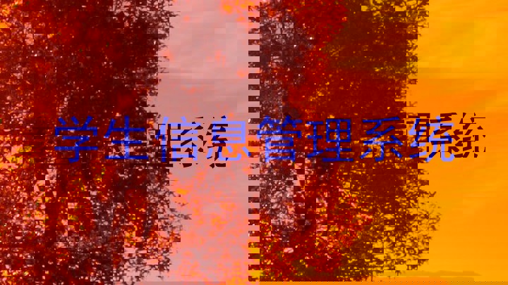 学生信息管理系统