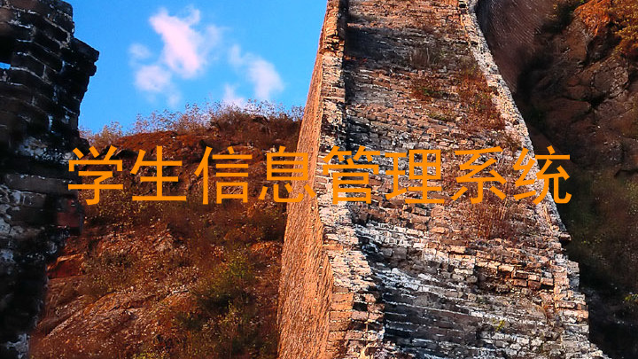 学生信息管理系统