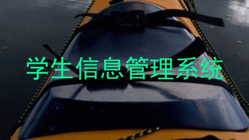 学生信息管理系统