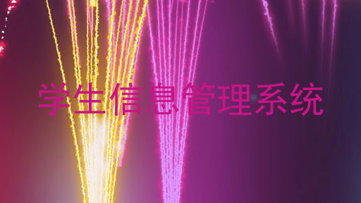 学生信息管理系统