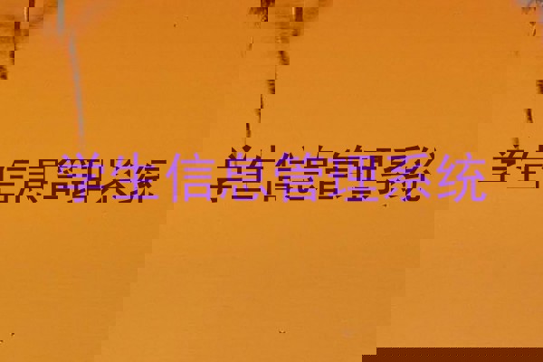 学生信息管理系统