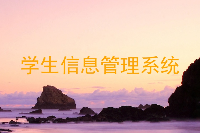 学生信息管理系统