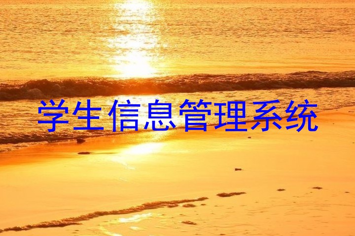 学生信息管理系统