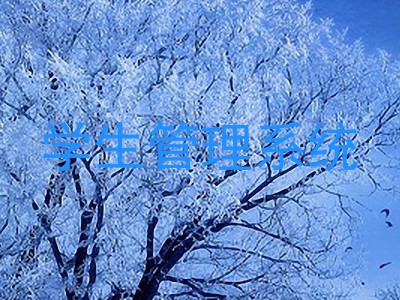 学生管理系统