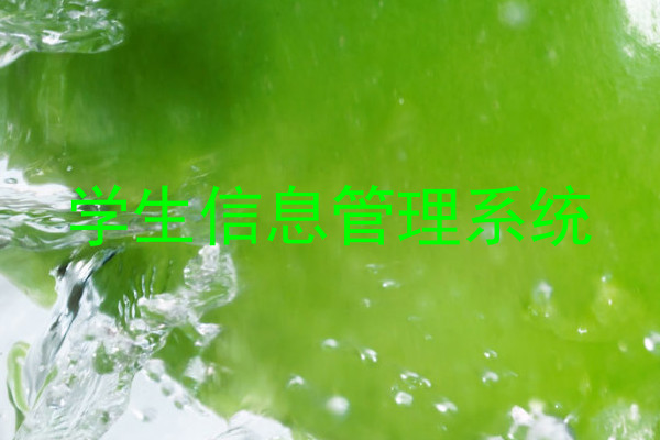 学生信息管理系统