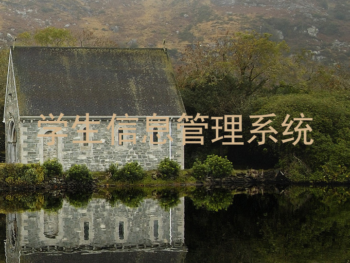 学生信息管理系统