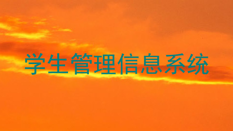 学生管理信息系统