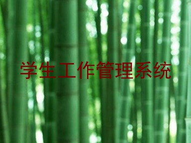 学生工作管理系统