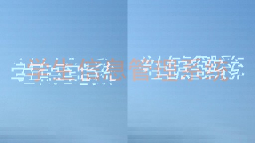 学生信息管理系统