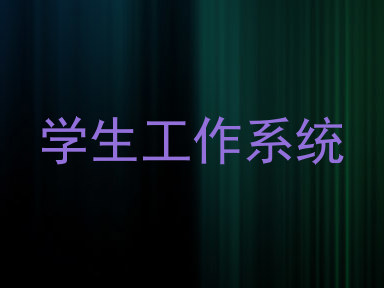 学生工作系统