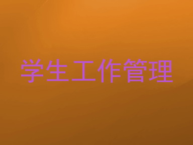 学生工作管理