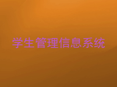 学生管理信息系统