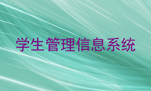 学生管理信息系统