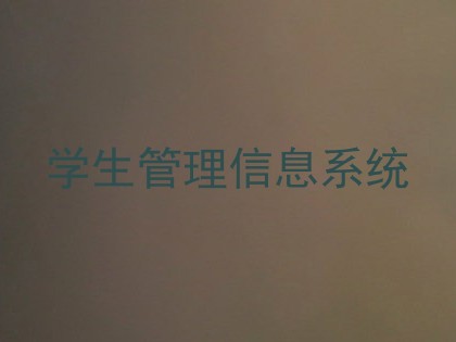 学生管理信息系统