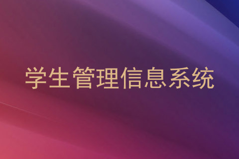 学生管理信息系统
