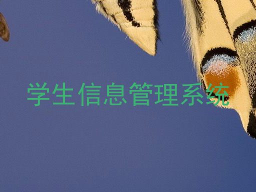 学生信息管理系统