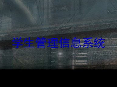 学生管理信息系统