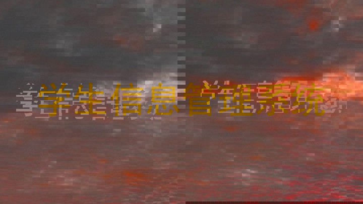 学生信息管理系统